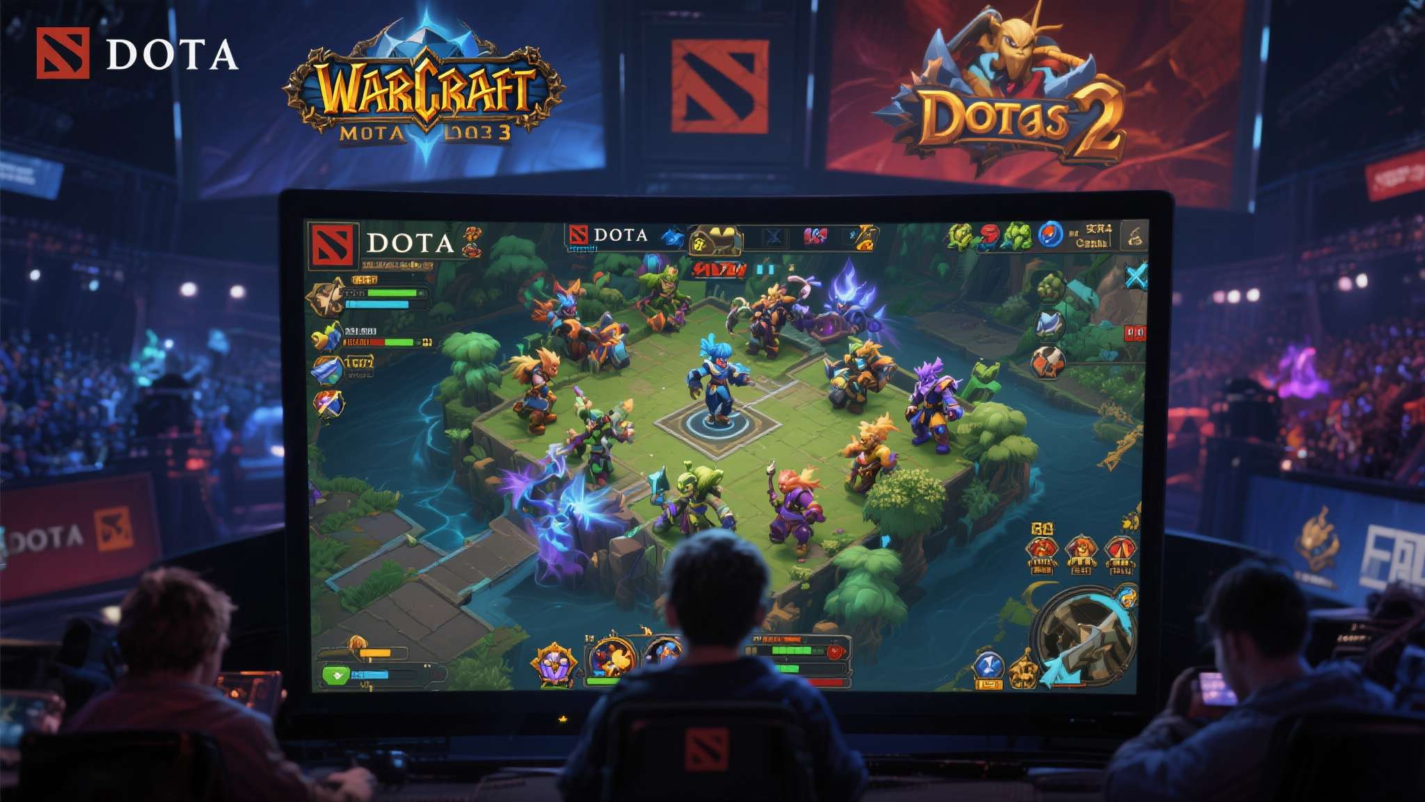 DotA的故事同样令人叹服。作为《魔兽争霸3》的自定义地图，它孕育出了MOBA这